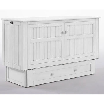 Night & Day Daisy White Queen Murphy Cabinet Bed In A Box