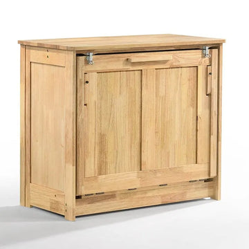 Night and Day Orion Natural Twin Murphy Cabinet Bed In A Box