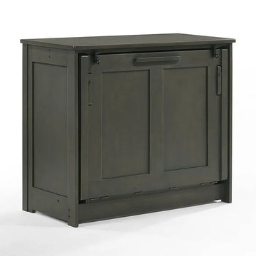 Night and Day Orion Stonewash Twin Murphy Cabinet Bed In A Box