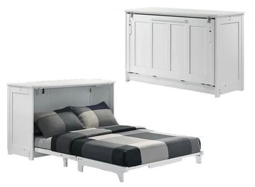 Night and Day Orion White Full Murphy Cabinet Bed In A Box