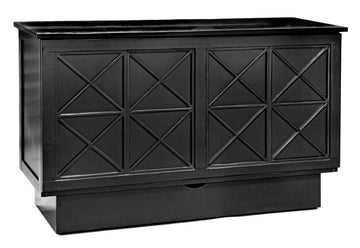 Arason Creden-ZzZ Essex Black Queen Murphy Cabinet Bed In A Box