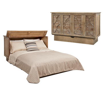 Arason Creden-ZzZ Brussels Ash Queen Murphy Cabinet Bed In A Box