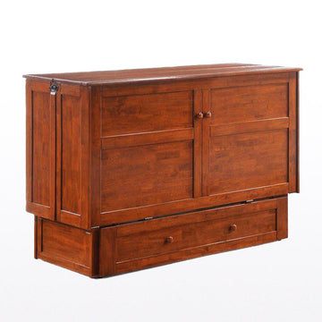 Night & Day Clover Cherry Queen Murphy Cabinet Bed In A Box