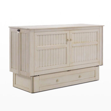 Night & Day Daisy Buttercream Queen Murphy Cabinet Bed In A Box