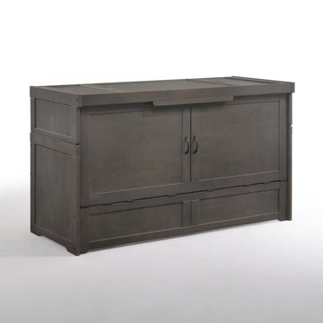 Night & Day Cube Stonewash Queen Murphy Cabinet Bed In A Box