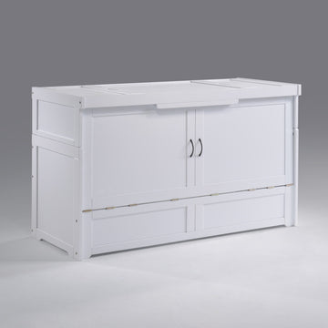 Night & Day Cube White Queen Murphy Cabinet Bed In A Box